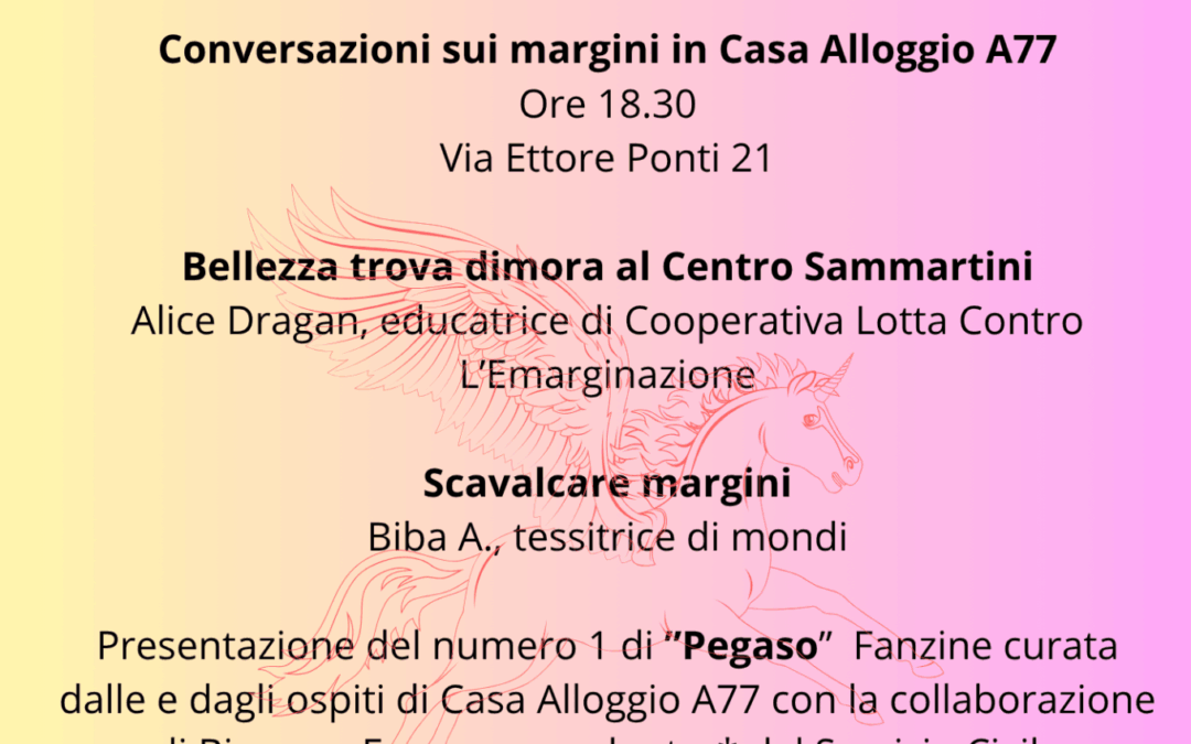 Conversazioni sui margini in Casa Alloggio A77